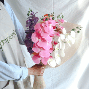 Bunga Palsu Anggrek 1 tangkai 9 kuntum