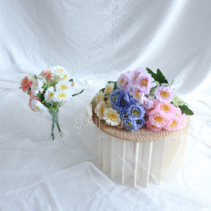 Bunga Palsu Mini Camelia 1 tangkai 5 kuntum