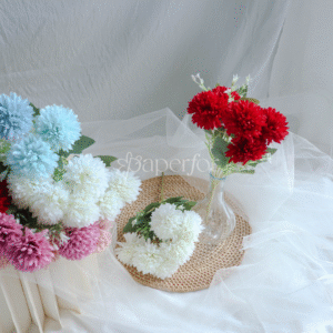 Bunga Palsu Mini Pompom 1 tangkai 6 kuntum